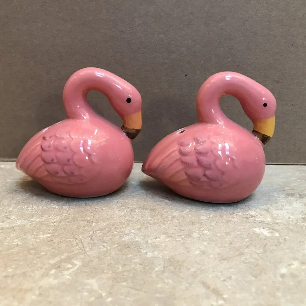 Flamingo Salt and Pepper Shakers
